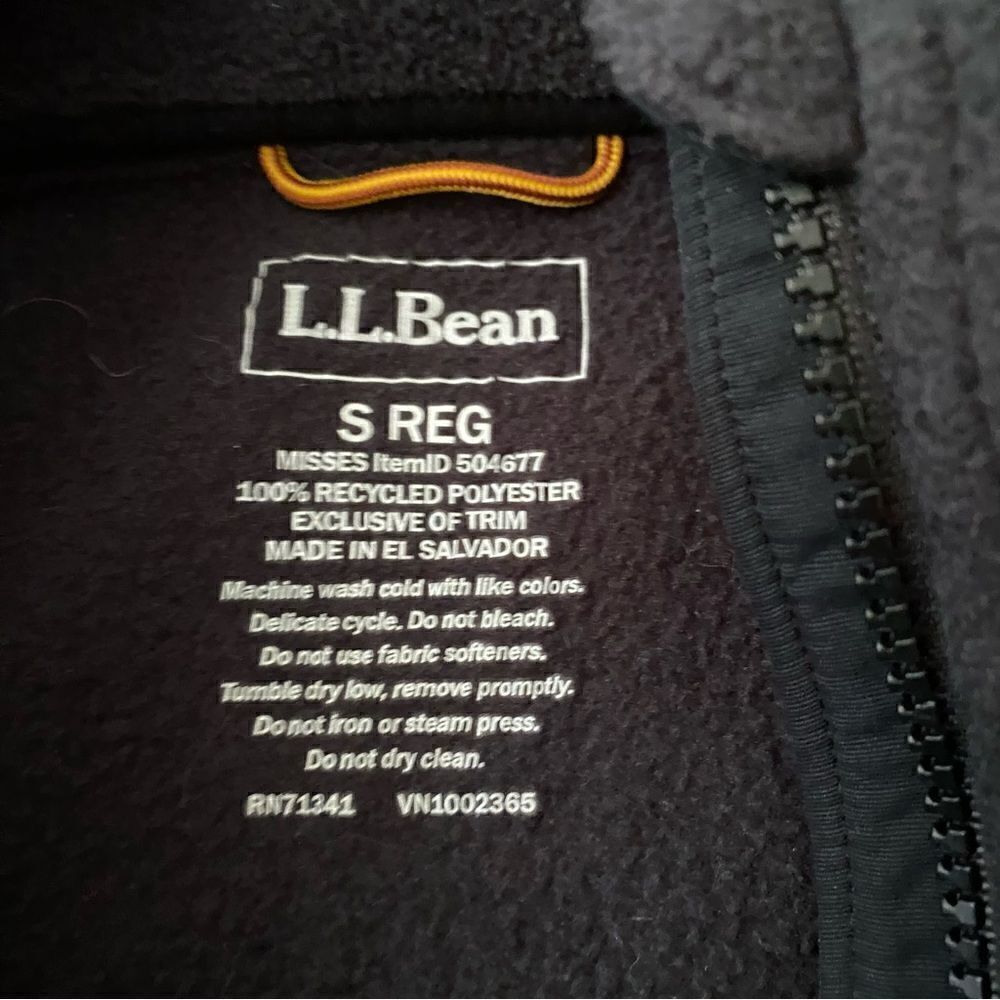 L.L. Bean Fleece Mountain Classic Zip Jacket Small - Picture 4 of 5